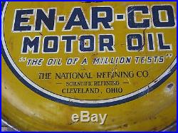 Vintage En-ar-co Motor Oil 5 Gal Can Enarco Cleveland Ohio. Gas, 5 Gal. Mobil