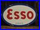 VINTAGE ESSO GASOLINE PORCELAIN ENAMEL GAS STATION SIGN 12x8