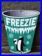 VINTAGE FREEZIE PORCELAIN SIGN NICE SHAPE 12x10