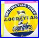 VINTAGE GENUINE GOODYEAR PORCELAIN SIGN PUMP PLATE GAS STATION OIL 12 x 12