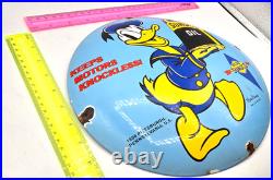 VINTAGE GENUINE SUNOCO PORCELAIN SIGN PUMP PLATE GAS STATION OIL 12 x 12