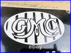 VINTAGE GMC TRUCKS 8x8 SALES SERVICE DEALERSHIP GAS STATION PORCELAIN OIL SIGN