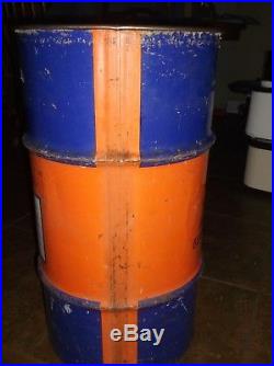 VINTAGE GULF Gear Lubricant Oil BARREL 16 Gallon Drum Gas Station Man Cave
