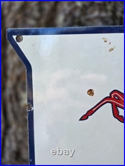 VINTAGE MOBILGAS DEALER RESTROOM PLEDGE PORCELAIN SIGN WITH PEGASUS 12 x 12 VINTAGE MOBILGAS DEALER RESTROOM PLEDGE PORCELAIN SIGN WITH PEGASUS 12 x 12