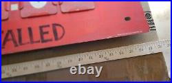 VINTAGE Mechanic repair shop shocks oil gas price METAL SIGN