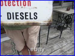 VINTAGE ORIGINAL 1940's 50's SAVMOTOR SIGN SAVES GAS AND OIL RACK DISPLAY SIGN