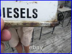 VINTAGE ORIGINAL 1940's 50's SAVMOTOR SIGN SAVES GAS AND OIL RACK DISPLAY SIGN