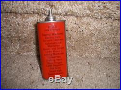 Vintage Phillips 66 Household Oil Can Orange Rare 4oz Sign Lubricant Empty