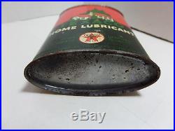 Vintage Rare Unopened Texaco Home Lubricant Oil Tin Can Handy Oiler Lead Cap