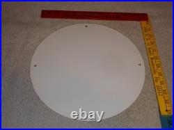 VINTAGE RED HAT GASOLINE With? EAGLE 11 3/4 PORCELAIN METAL INDEPENDENT OIL SIGN