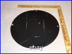 VINTAGE RICHLUBE MONKEY 25 c QUART APE 11 3/4 PORCELAIN METAL GASOLINE OIL SIGN