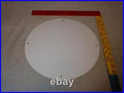 VINTAGE SUPERTEST GASOLINE With MAPLE LEAF 11 3/4 PORCELAIN METAL CANADA OIL SIGN