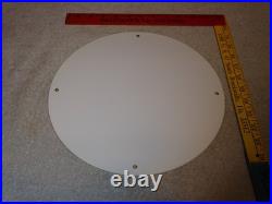 VINTAGE SUPERTEST GASOLINE With MAPLE LEAF 11 3/4 PORCELAIN METAL CANADA OIL SIGN