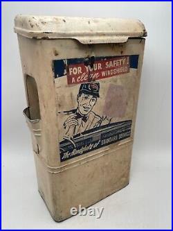 VINTAGE Standard Oil Windshield Wipes/Towels Dispenser Display