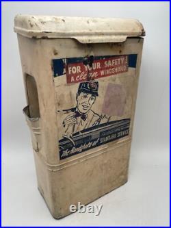 VINTAGE Standard Oil Windshield Wipes/Towels Dispenser Display