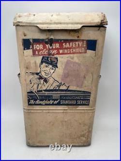 VINTAGE Standard Oil Windshield Wipes/Towels Dispenser Display