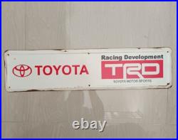 VINTAGE TOYOTA TRD Toyota Racing Development SERVICE WORKSHOP SIGN 70x18 Cm