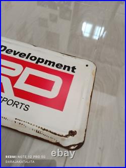 VINTAGE TOYOTA TRD Toyota Racing Development SERVICE WORKSHOP SIGN 70x18 Cm