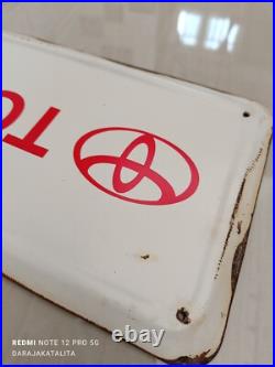 VINTAGE TOYOTA TRD Toyota Racing Development SERVICE WORKSHOP SIGN 70x18 Cm