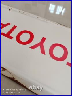 VINTAGE TOYOTA TRD Toyota Racing Development SERVICE WORKSHOP SIGN 70x18 Cm