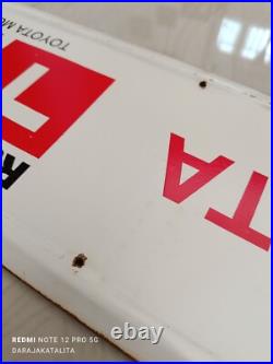 VINTAGE TOYOTA TRD Toyota Racing Development SERVICE WORKSHOP SIGN 70x18 Cm