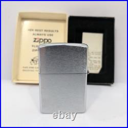VTG 80's Zippo Quaker State Motor Oil Lighter Brushed Chrome Gas Oil Advertising