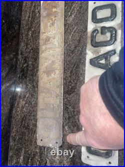 VTG Vintage 1920's-1940's Chicago Pneumatic Advertising Retro Sign Gas Oil