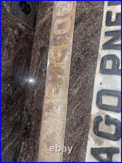 VTG Vintage 1920's-1940's Chicago Pneumatic Advertising Retro Sign Gas Oil