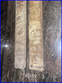 VTG Vintage 1920's-1940's Chicago Pneumatic Advertising Retro Sign Gas Oil