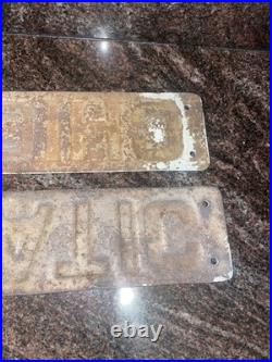 VTG Vintage 1920's-1940's Chicago Pneumatic Advertising Retro Sign Gas Oil