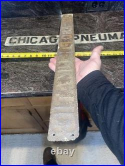 VTG Vintage 1920's-1940's Chicago Pneumatic Advertising Retro Sign Gas Oil