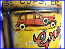 Very Rare Vintage Greaso Motor Grease 1 Lb Tin Car Garage Petrol Oil Coburg Melb