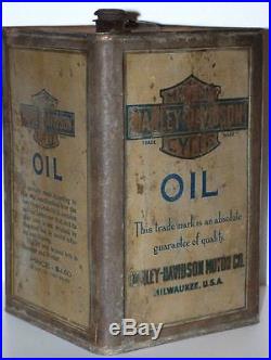 Very Rare Vintage Harley Davidson 5 gal. Oil can Patent June 1st 1909