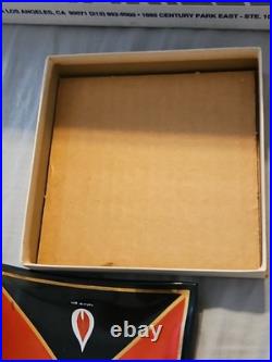 Very scarce Vintage Signal Oil Gas advertising glass ashtray Matches. New in box