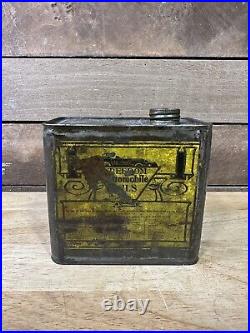 Vintage 1 Quart Freedom Oil Works Company Motor Oil Tin