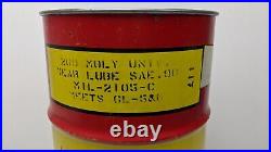 Vintage 16 Gallon Schaeffer's Oil Drum Barrel Garbage Can Gas Oil Advertising