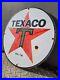 Vintage 1930 Texaco Porcelain Sign 14 Texaco Star Gas Oil Service Pump Plate