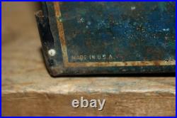 Vintage 1930's AC Spark Plugs 19 Metal Display Cabinet Gas Oil Sign