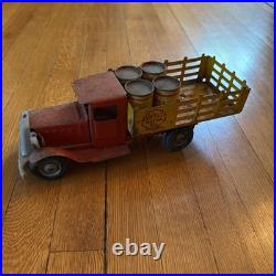 Vintage 1930's Metalcraft St. Louis SHELL Motor Oil Advertising Steel Toy Truck