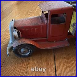 Vintage 1930's Metalcraft St. Louis SHELL Motor Oil Advertising Steel Toy Truck