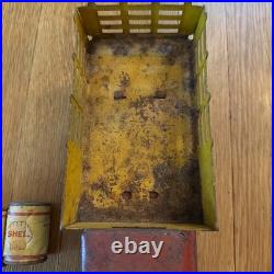 Vintage 1930's Metalcraft St. Louis SHELL Motor Oil Advertising Steel Toy Truck