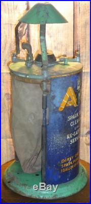 Vintage 1930s A C SPARK PLUG CLEANER Original Gas Oil Service Station Advertsing