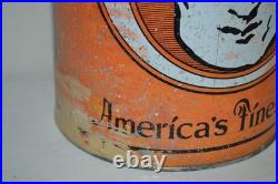 Vintage 1930s Oilzum Motor Oil Can 5 Quart large White & Bagley Co. Mass Rare