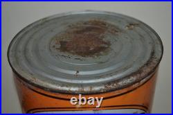 Vintage 1930s Oilzum Motor Oil Can 5 Quart large White & Bagley Co. Mass Rare
