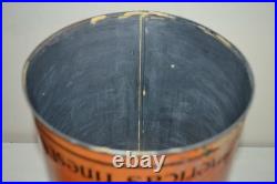 Vintage 1930s Oilzum Motor Oil Can 5 Quart large White & Bagley Co. Mass Rare