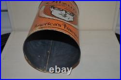 Vintage 1930s Oilzum Motor Oil Can 5 Quart large White & Bagley Co. Mass Rare