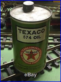 Vintage 1930s Texaco Oil CO 574 Oil Can 1qt Empty