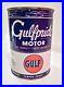 Vintage 1940's Gulfpride One 1 Quart Advertising Gulf Oil Can NICE