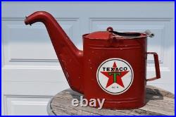 Vintage 1940s Texaco Radiator Water Service Can Red Gas Oil Advertising Rare Vintage 1940s Texaco Radiator Water Service Can Red Gas Oil Advertising Rare