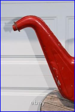 Vintage 1940s Texaco Radiator Water Service Can Red Gas Oil Advertising Rare